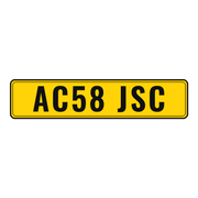 Number plate AC58 JSC