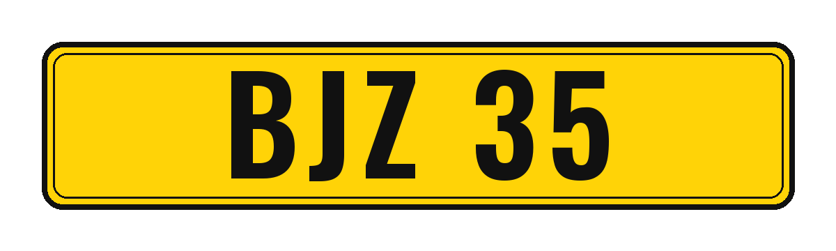 Number plate BJZ 35