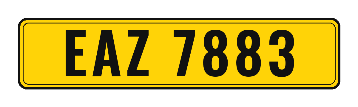 Number plate EAZ 7883