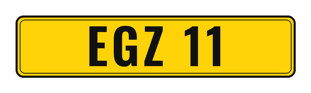 Number plate EGZ 11