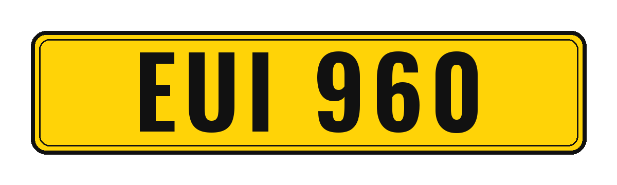 Number plate EUI 960