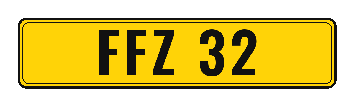 Number plate FFZ 32