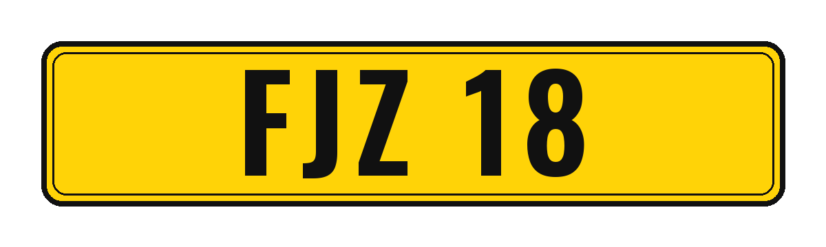 Number plate FJZ 18