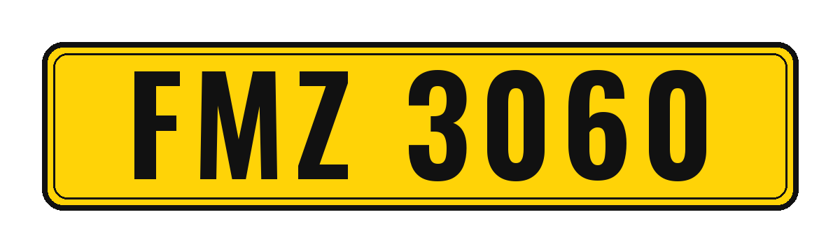 Number plate FMZ 3060