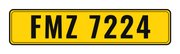 Number plate FMZ 7224
