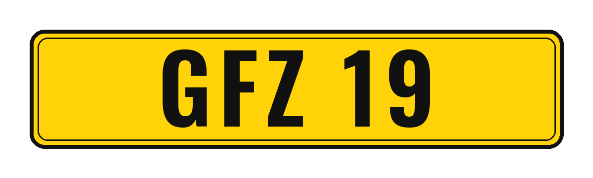 Number plate GFZ 19
