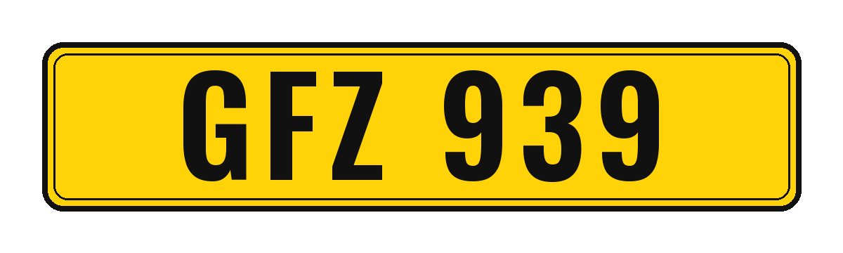 Number plate GFZ 939
