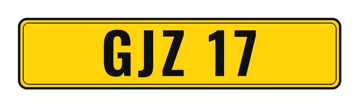 Number plate GJZ 17