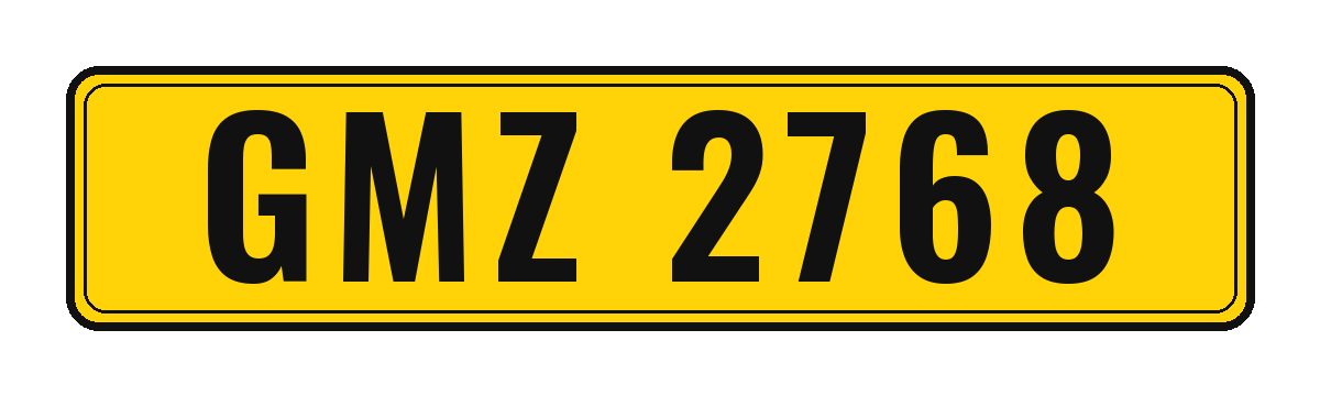 Number plate GMZ 2768