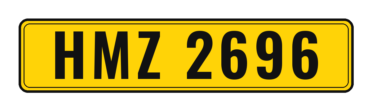 Number plate HMZ 2696