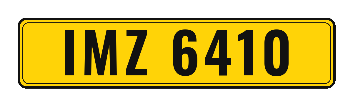 Number plate IMZ 6410