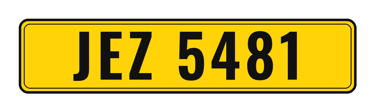 Number plate JEZ 5481