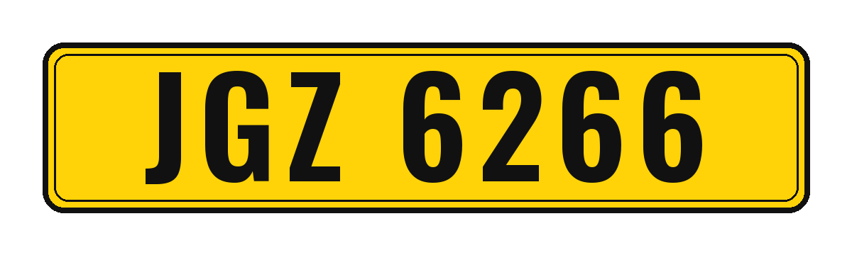 Number plate JGZ 6266