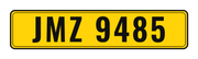 Number plate JMZ 9485