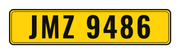 Number plate JMZ 9486
