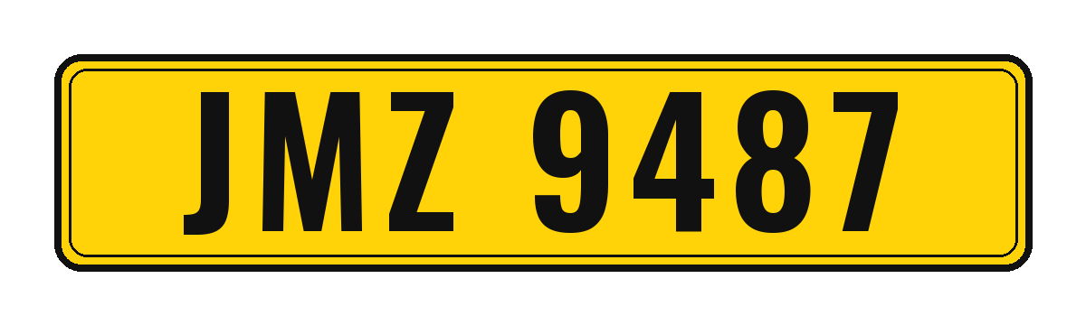 Number plate JMZ 9487
