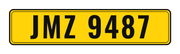 Number plate JMZ 9487