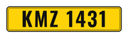 Number plate KMZ 1431