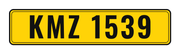 Number plate KMZ 1539