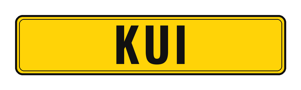 Number plate KUI