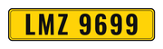 Number plate LMZ 9699