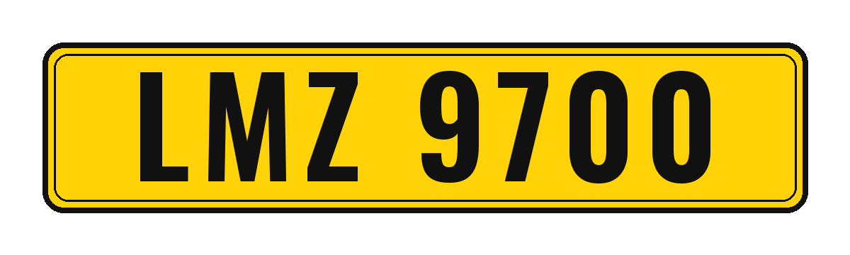 Number plate LMZ 9700
