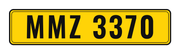 Number plate MMZ 3370
