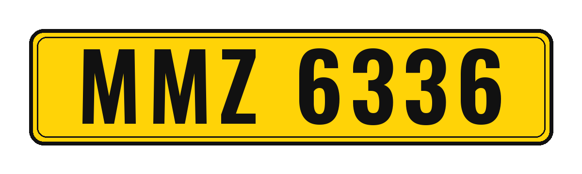 Number plate MMZ 6336