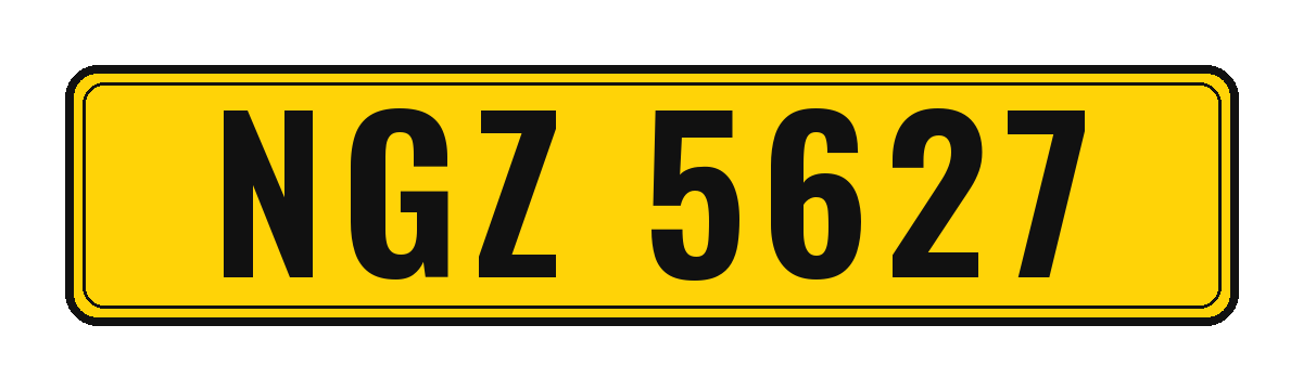 Number plate NGZ 5627