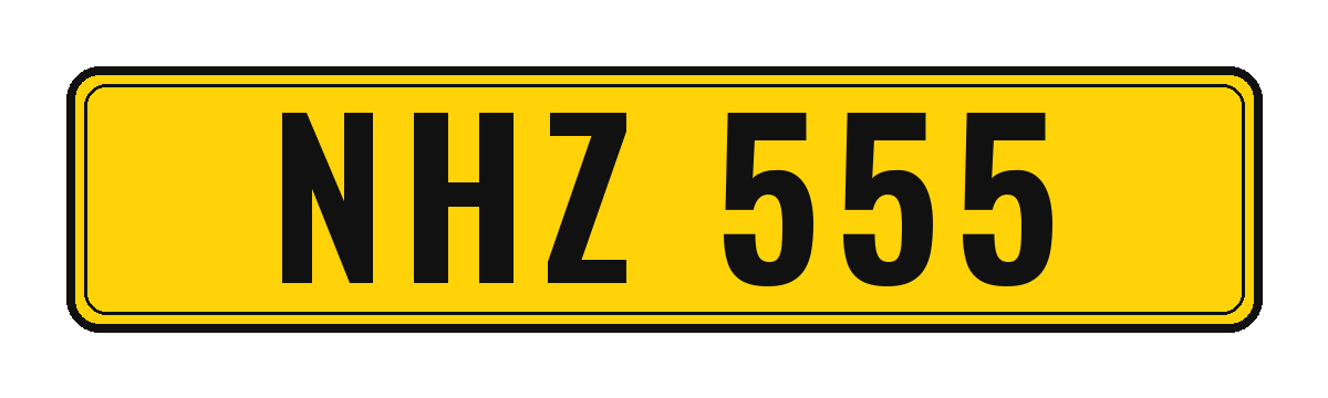 Number plate NHZ 555