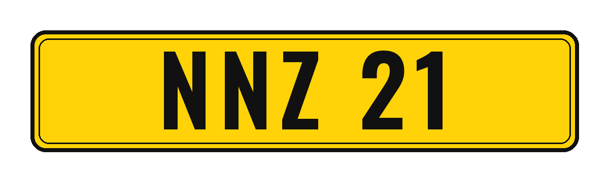 Number plate NNZ 21