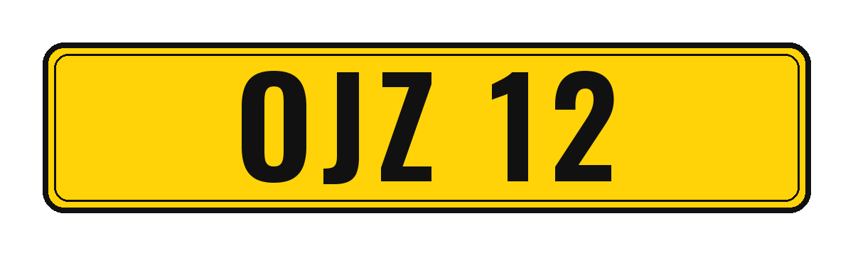 Number plate OJZ 12