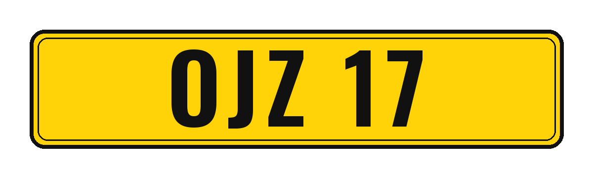 Number plate OJZ 17