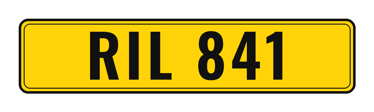 Number plate RIL 841