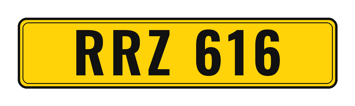 Number plate RRZ 616