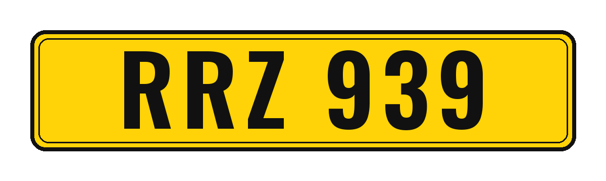 Number plate RRZ 939