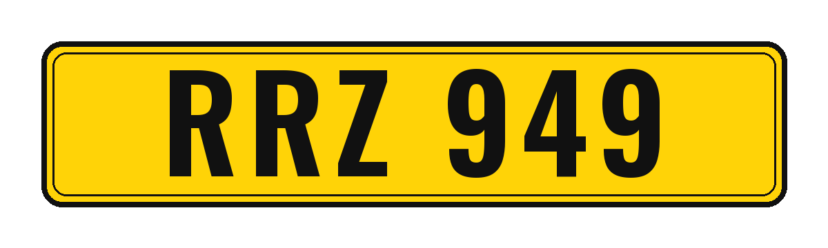 Number plate RRZ 949
