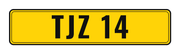 Number plate TJZ 14