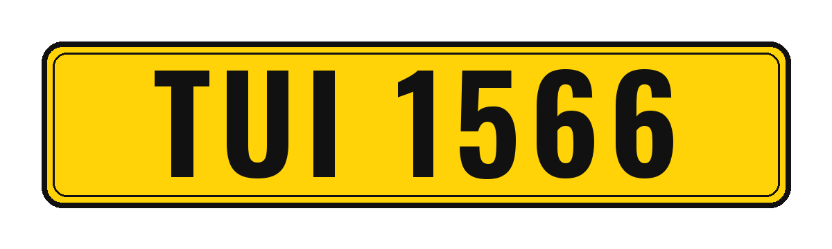 Number plate TUI 1566