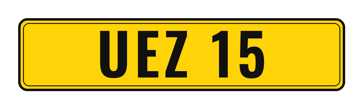 Number plate UEZ 15