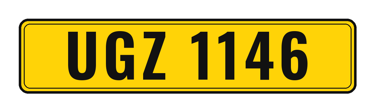 Number plate UGZ 1146
