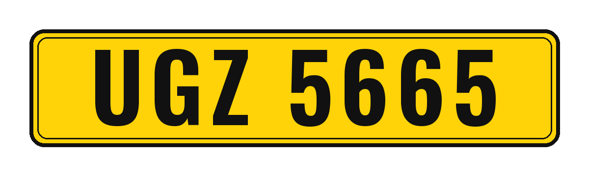 Number plate UGZ 5665