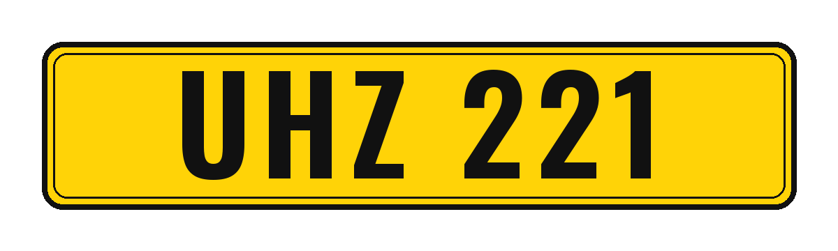 Number plate UHZ 221