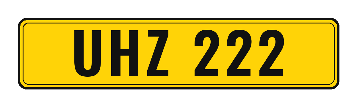 Number plate UHZ 222