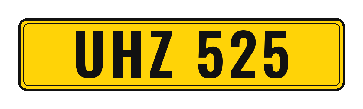 Number plate UHZ 525
