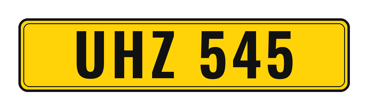 Number plate UHZ 545