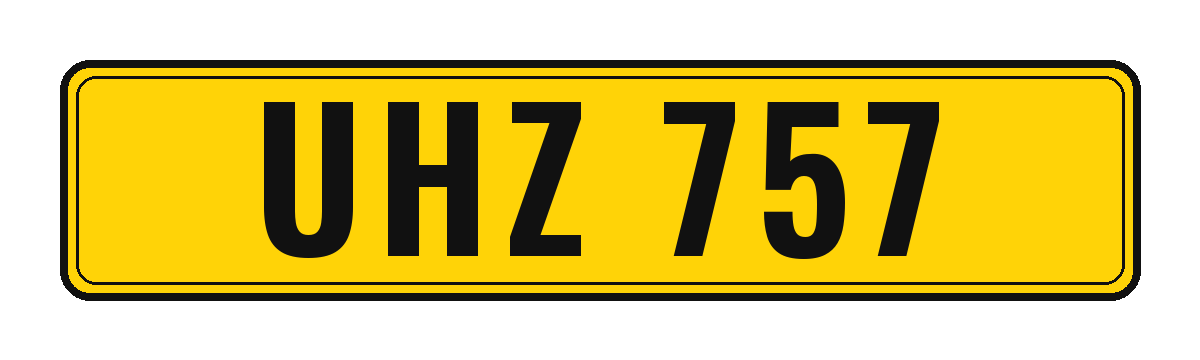 Number plate UHZ 757