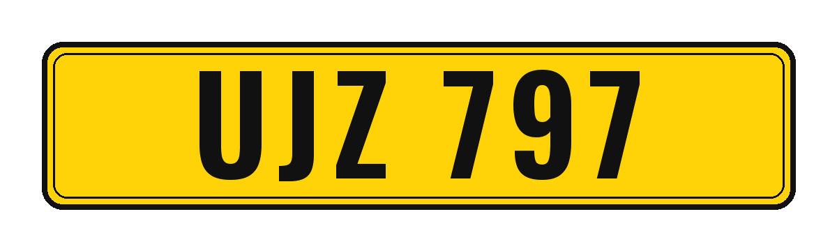 Number plate UJZ 797