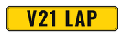 Number plate V21 LAP