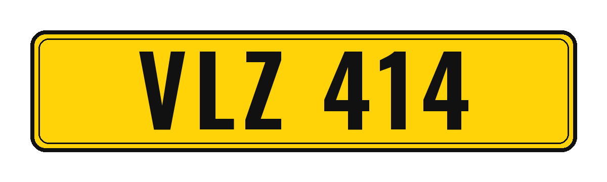 Number plate VLZ 414
